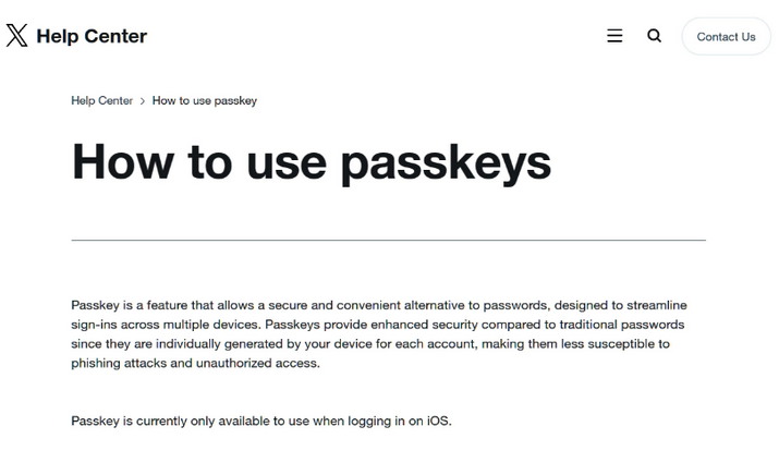 蒲江苹果维修店铺分享iOS用户如何通过通行密钥(Passkey)登录 